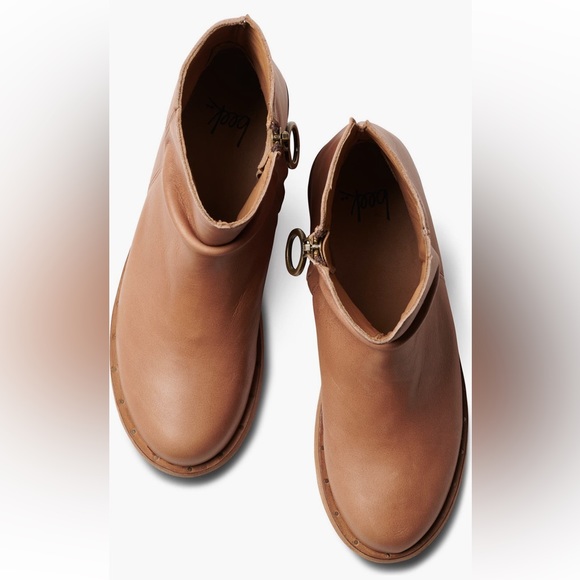 NEW Beek Quail Leather Ankle Boots in Saddle - Picture 3 of 10